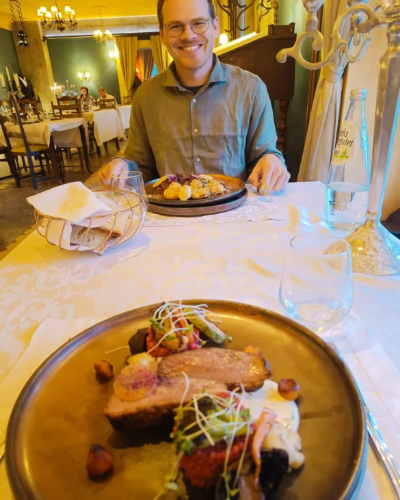Köstliches Essen im Zabola Estate in Rumänien.