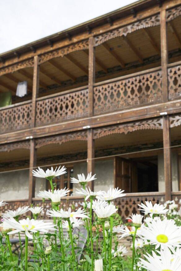 Traditionelles Haus in Old Omalo in Georgien