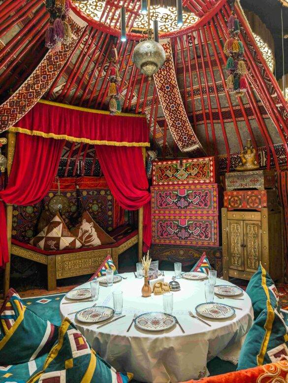 Traditionelle Jurte in Kasachstan Highlight